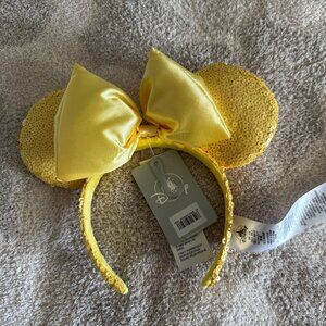 Disney Yellow Sequins Minnie Mouse Ears